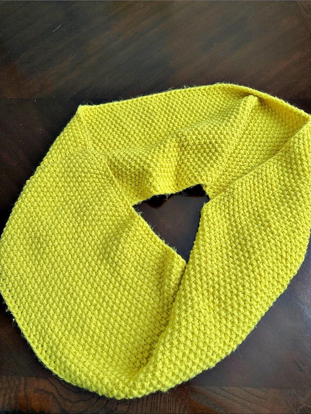 Yellow Green Knit Wrap